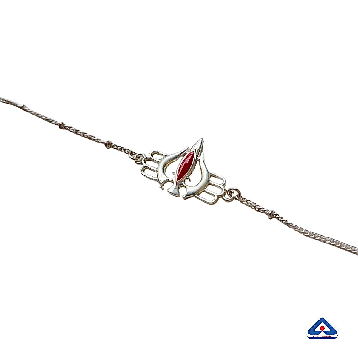 Women- Mahadev's Trishul in 92.5 Silver Bracelet with Free Belpatra