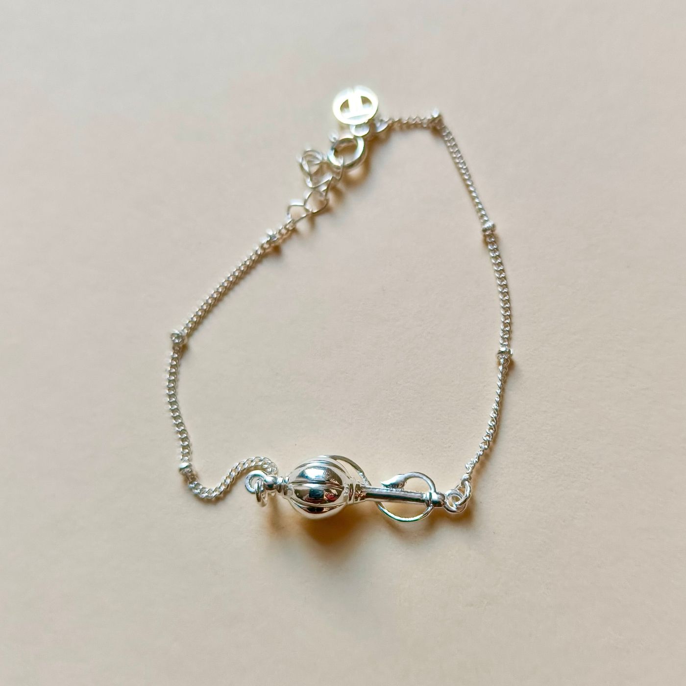 Women-Pawanputra Full Gada 92.5 Pure Silver Bracelet