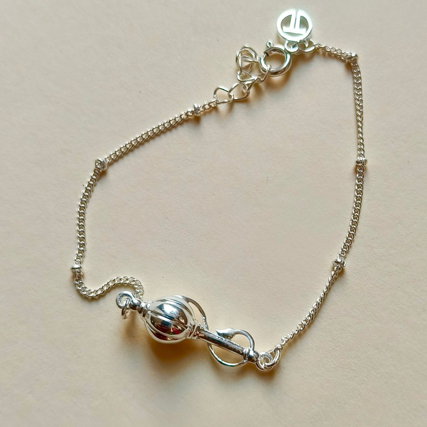 Women-Pawanputra Full Gada 92.5 Pure Silver Bracelet