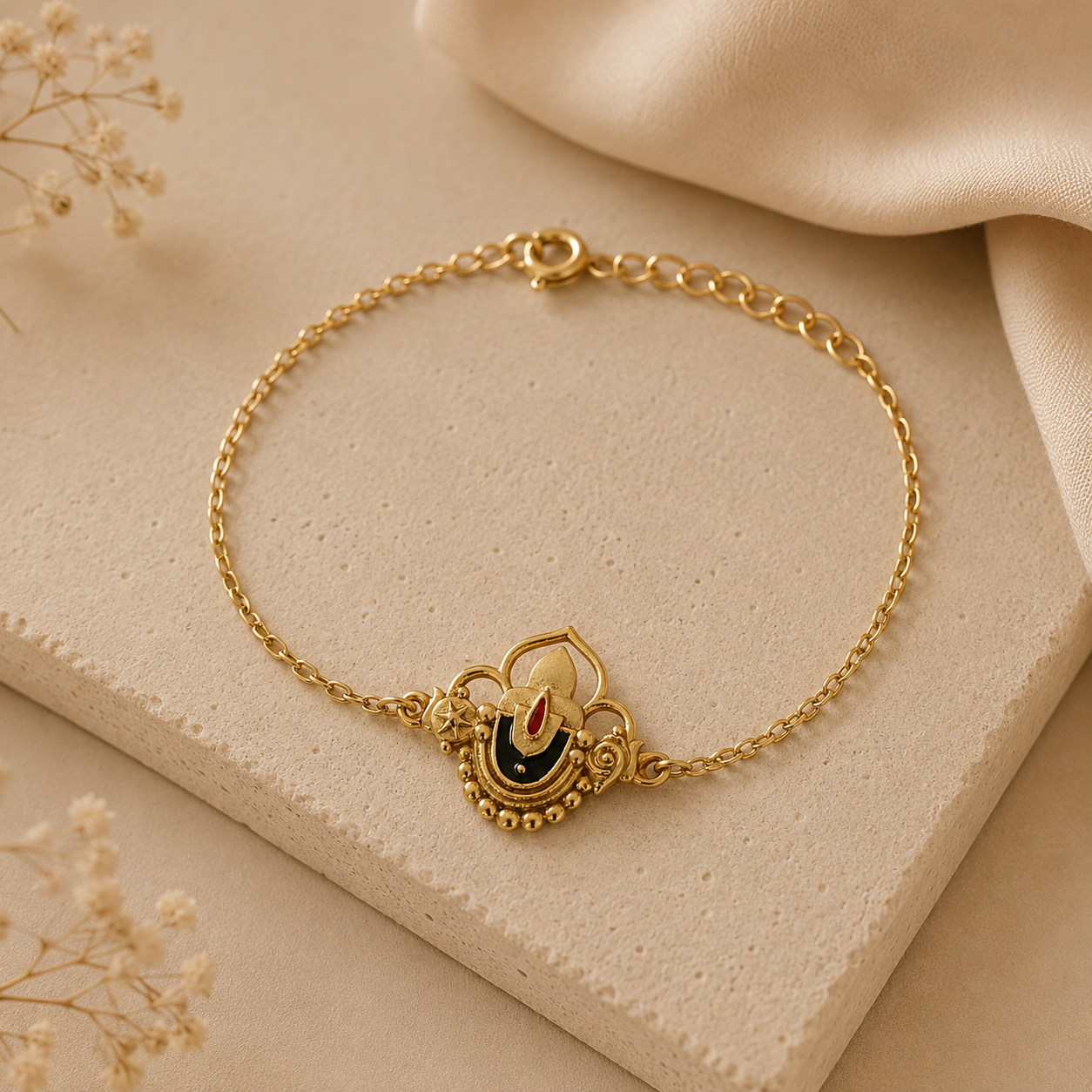 Women Tirupati BalajiBracelet in 22k Gold Plating