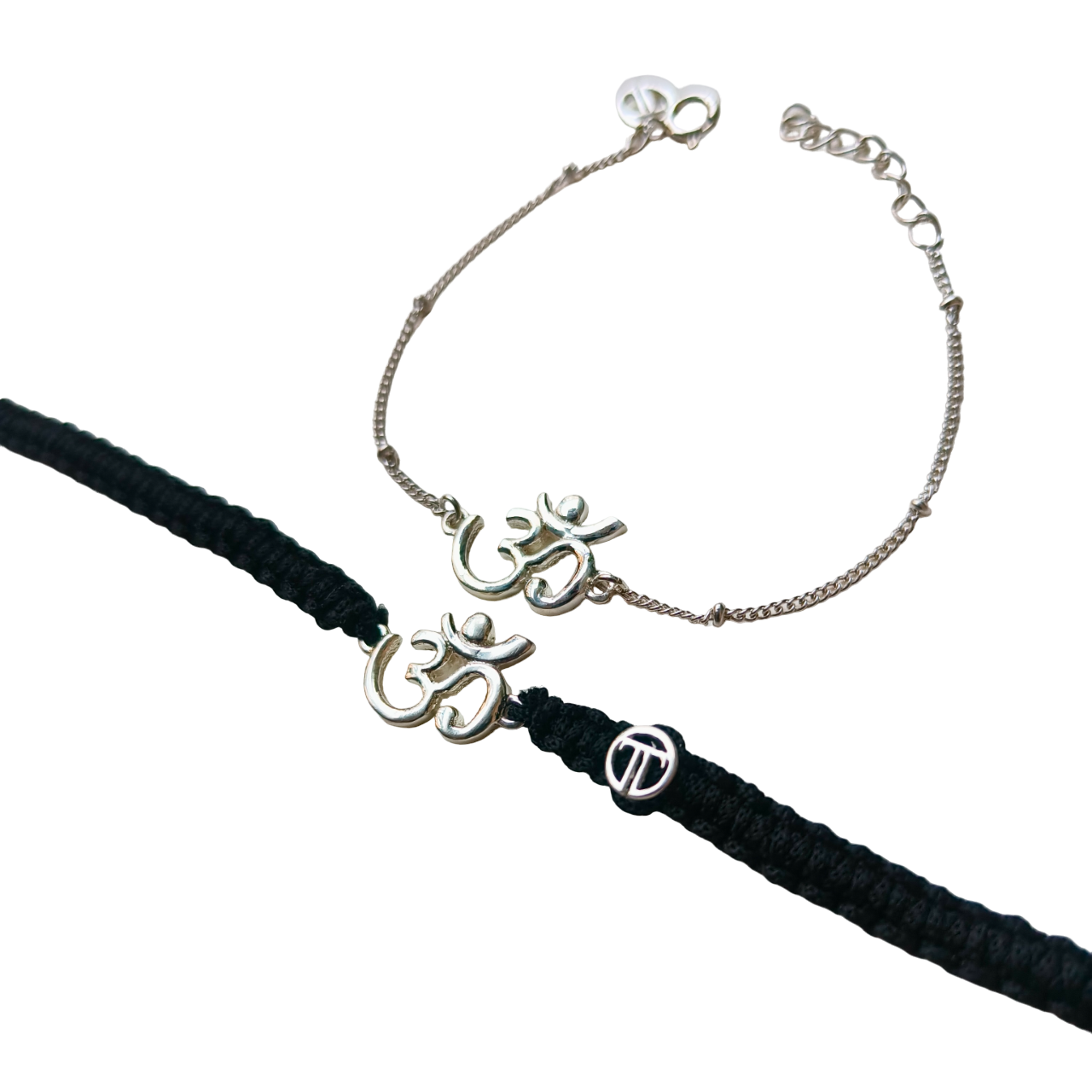 COMBO- Om 92.5 Pure Silver Bracelet