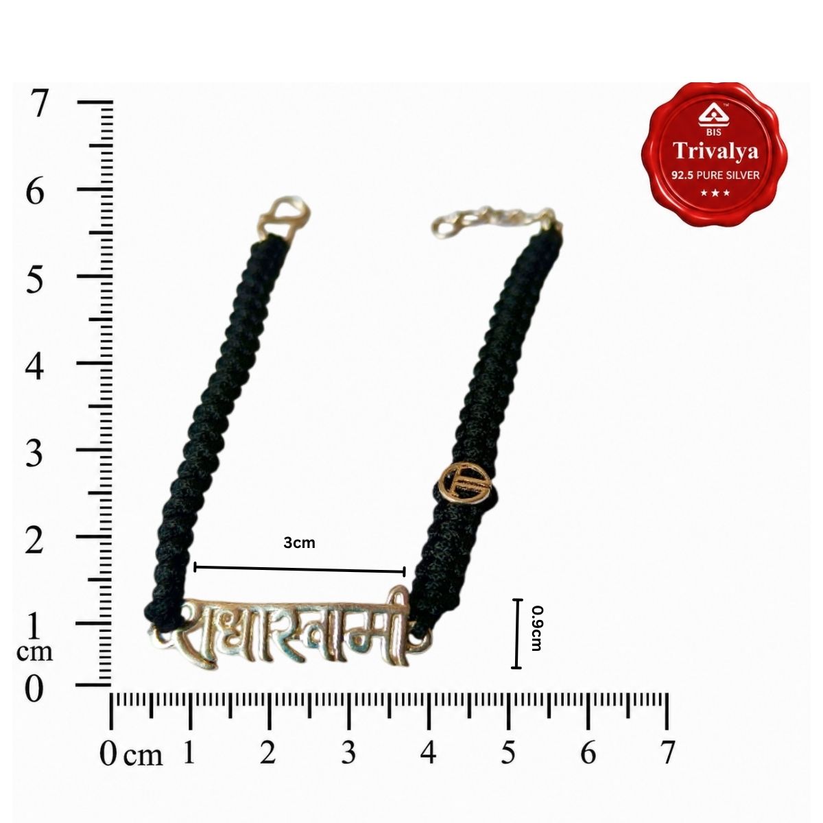 Men- Radhasoami 92.5 Pure Silver Bracelet