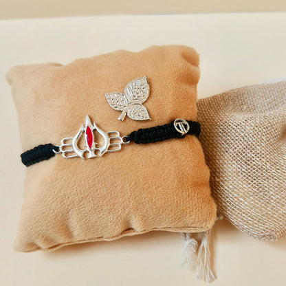 Mahadev's Trishul Blessing kit with Silver Belpatra