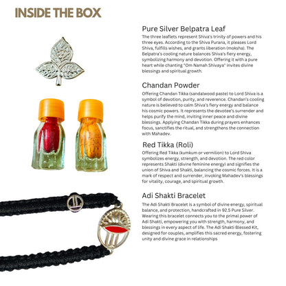 Adi Shakti's Blessing kit with Silver Belpatra