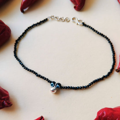 Delicate Ghungroo Nazar Anklet – Protection, Luck & Timeless Elegance