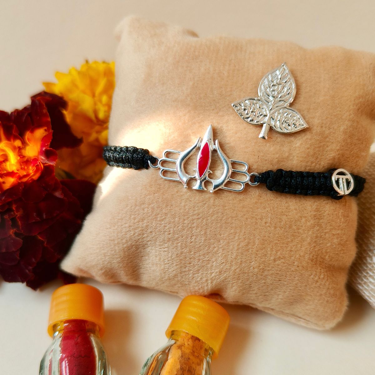 Mahadev's Trishul Blessing kit with Silver Belpatra