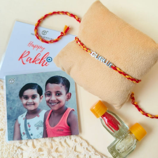 Guru Ji Rakhi in 92.5 Pure Silver