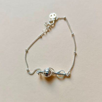 Women-Pawanputra Full Gada 92.5 Pure Silver Bracelet
