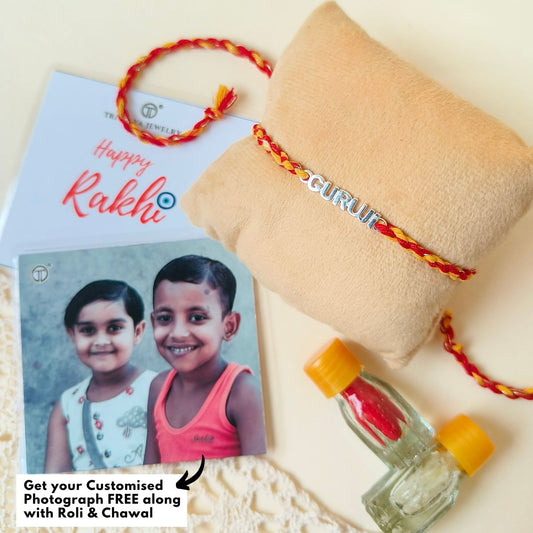 Guru Ji Rakhi in 92.5 Pure Silver