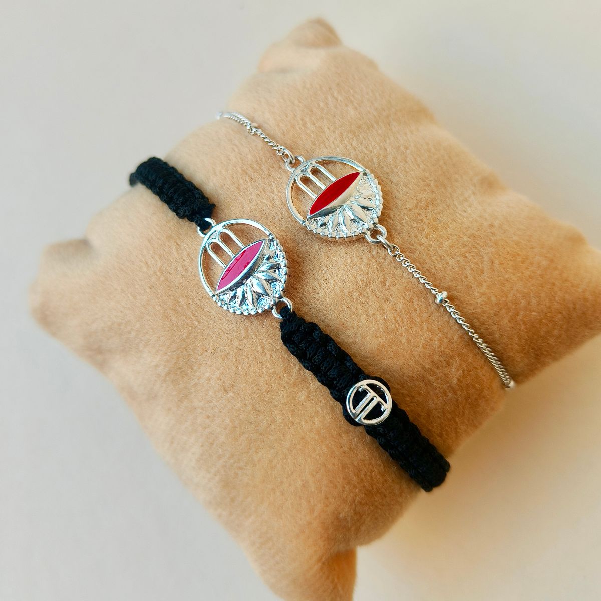 COMBO- Adi Shakti in 92.5 Pure Silver Bracelets