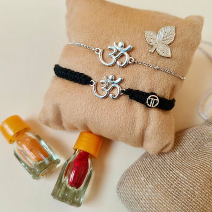 Couple Om Blessing Kit with Silver Belpatra