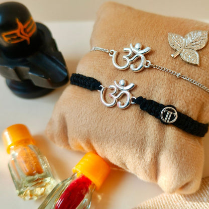 Couple Om Blessing Kit with Silver Belpatra