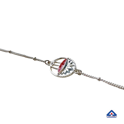 Women- Adi Shakti 92.5 in Pure Silver Bracelet with Free Belpatra