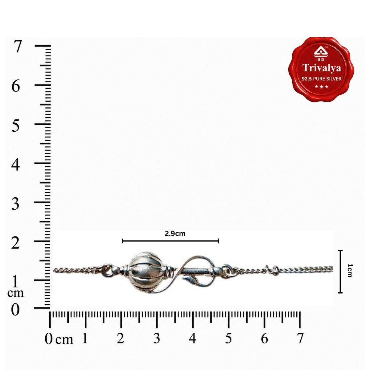 Women-Pawanputra Full Gada 92.5 Pure Silver Bracelet
