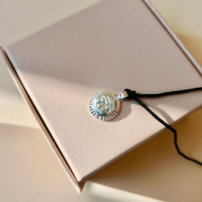 Surya Pendant Made in Pure Silver with Free Black Cord