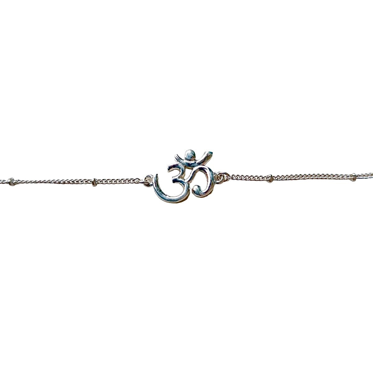 Women- Om 92.5 Pure Silver Bracelet