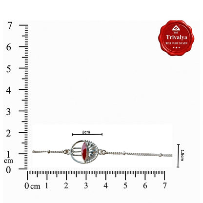 Women- Adi Shakti 92.5 in Pure Silver Bracelet with Free Belpatra
