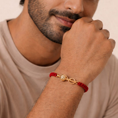 Red Unisex – Vayuputra Gadda Bracelet