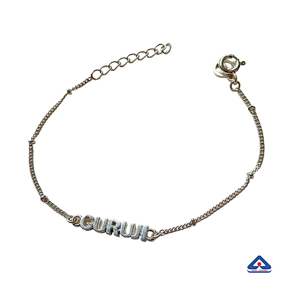 Women- Guru Ji 92.5 Pure Silver Bracelet