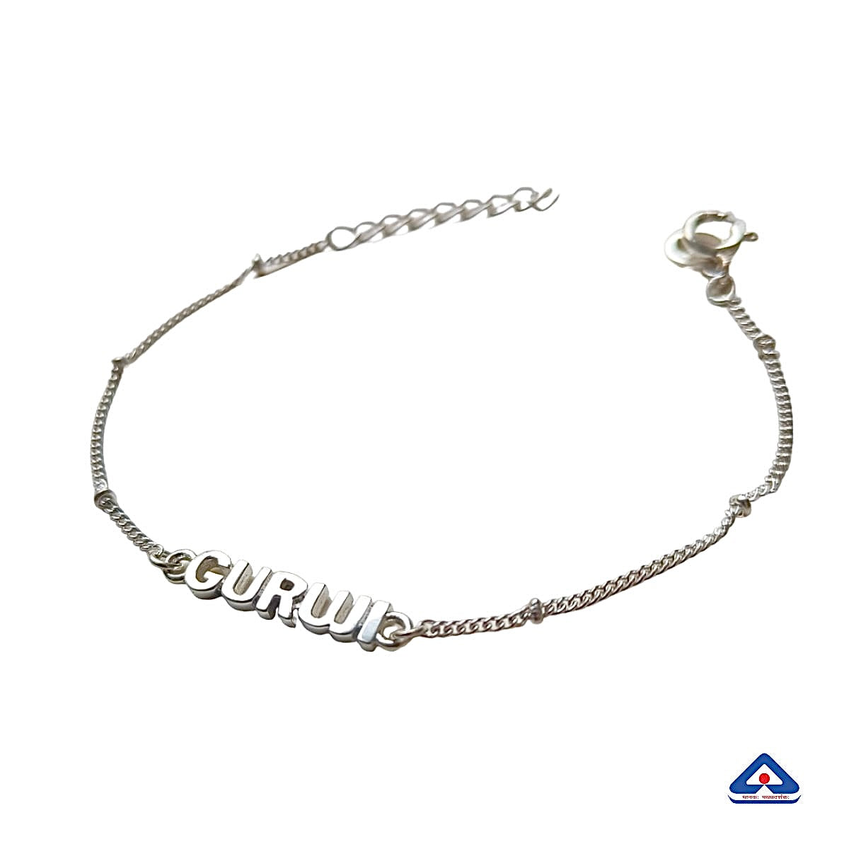 Women- Guru Ji 92.5 Pure Silver Bracelet