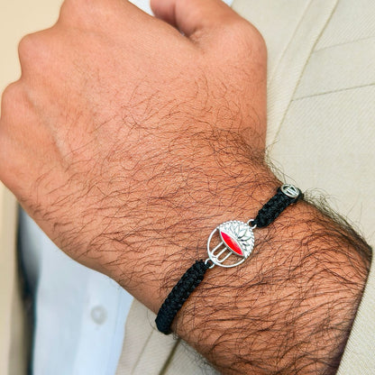 Men- Adi Shakti 92.5 Pure Silver Bracelet