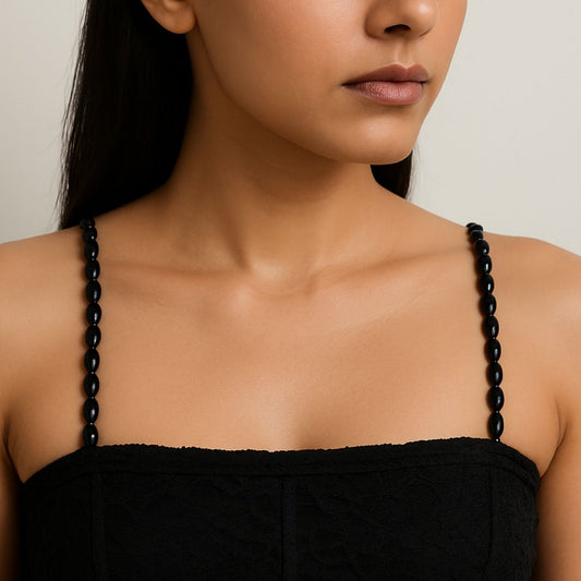 Classic Black Bead Strap