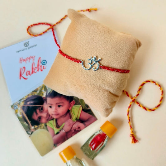Divine Om Rakhi in 92.5 Pure Silver