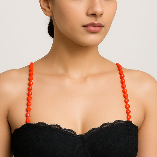 Funky Orange Faceted Strap