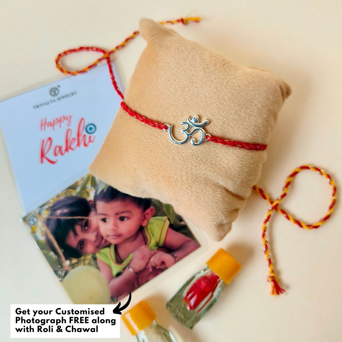 Divine Om Rakhi in 92.5 Pure Silver