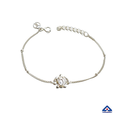Women- Prosperous Turtle 92.5 Silver Bracelet