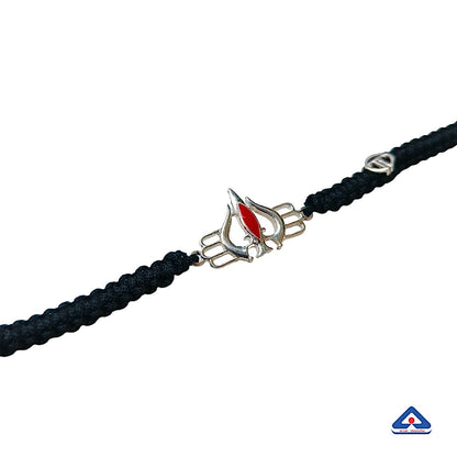 Men- Mahadev's Trishul in 92.5 Silver Bracelet