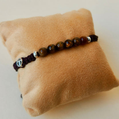 Tiger Eye Classic Bracelet in 92.5 Silver