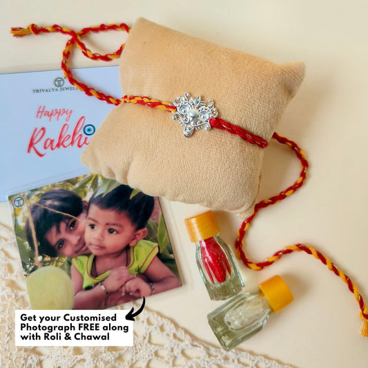 Kirtimukh Rakhi in 92.5 Pure Silver