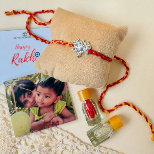 Kirtimukh Rakhi in 92.5 Pure Silver