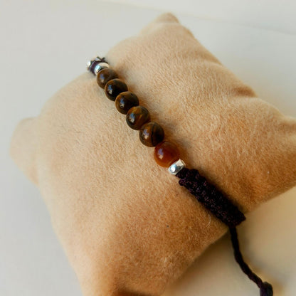 Tiger Eye Classic Bracelet in 92.5 Silver