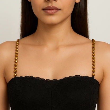 Gold Faceted Strap