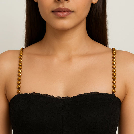 Gold Faceted Strap