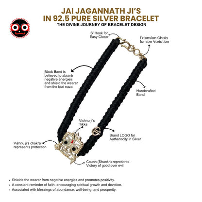 Men- Jai Jagannath 92.5 Silver Bracelet