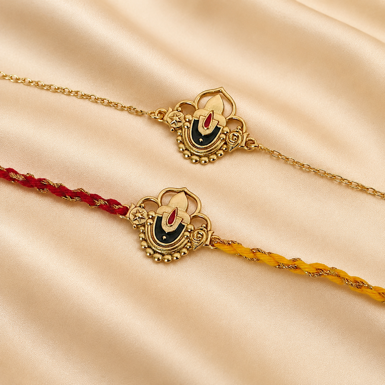 Tirupati Balaji Rakhi & Bracelet in22K Gold Plating
