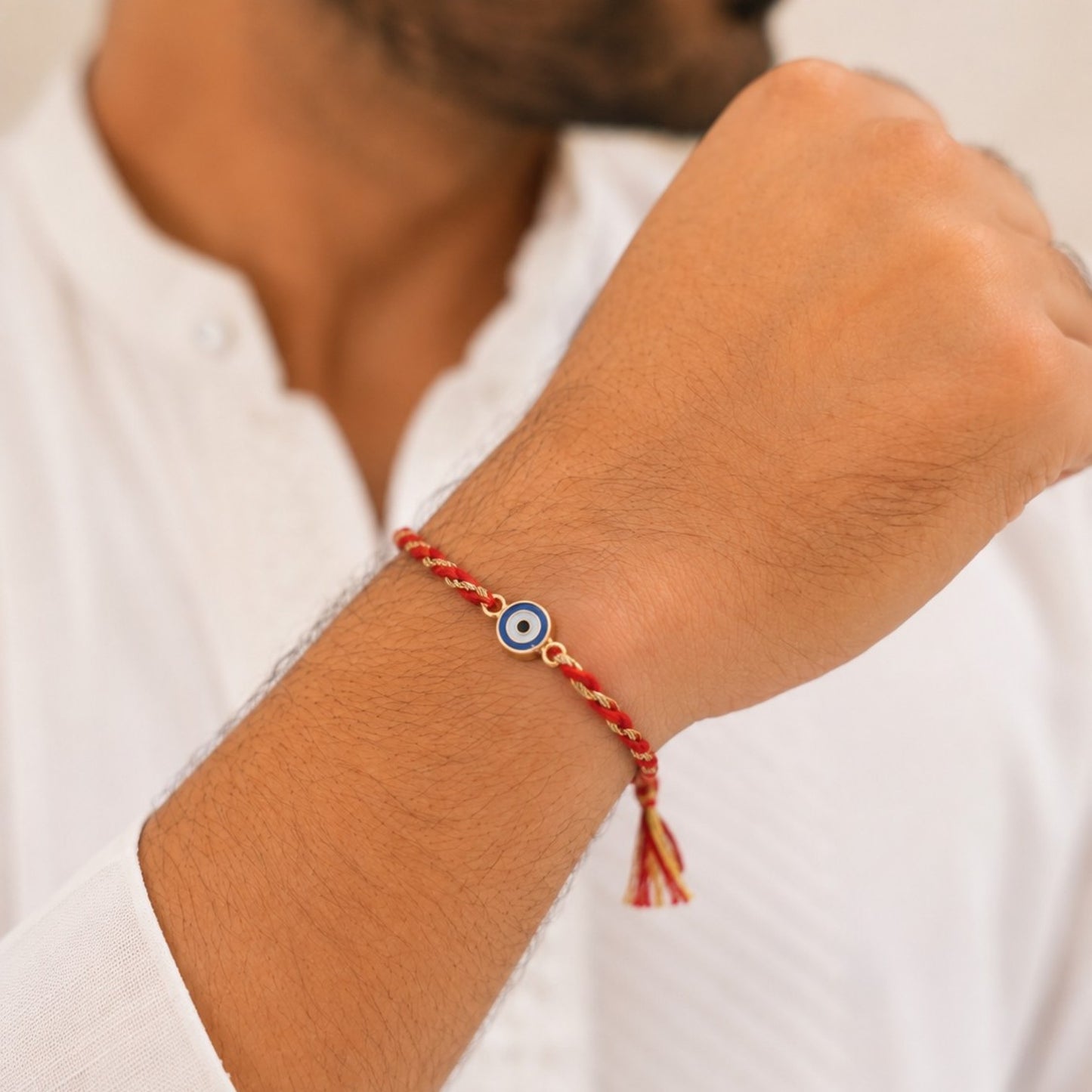 Evil Eye Rakhi – 22K Gold Plated