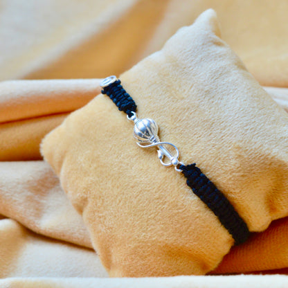 Men- Pawanputra Gada in 92.5 Pure Silver Bracelet