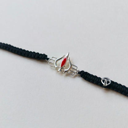 Combo- Bholenath's Trishul 92.5 Silver Bracelet