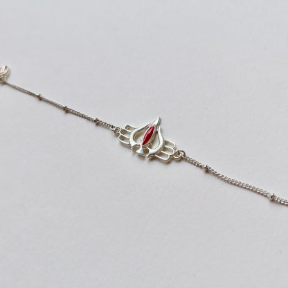 Combo- Bholenath's Trishul 92.5 Silver Bracelet
