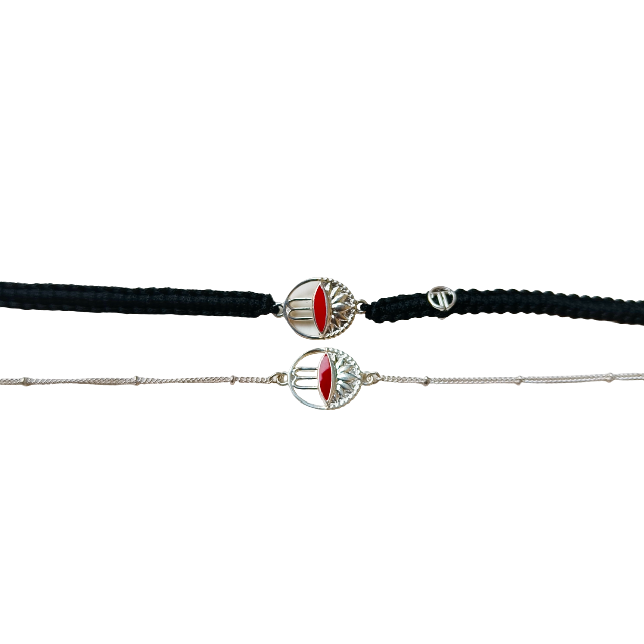 COMBO- Adi Shakti in 92.5 Pure Silver Bracelets