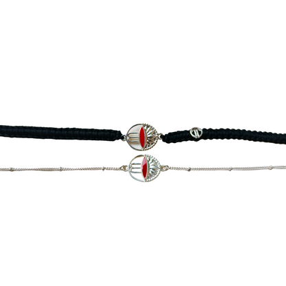 COMBO- Adi Shakti in 92.5 Pure Silver Bracelets