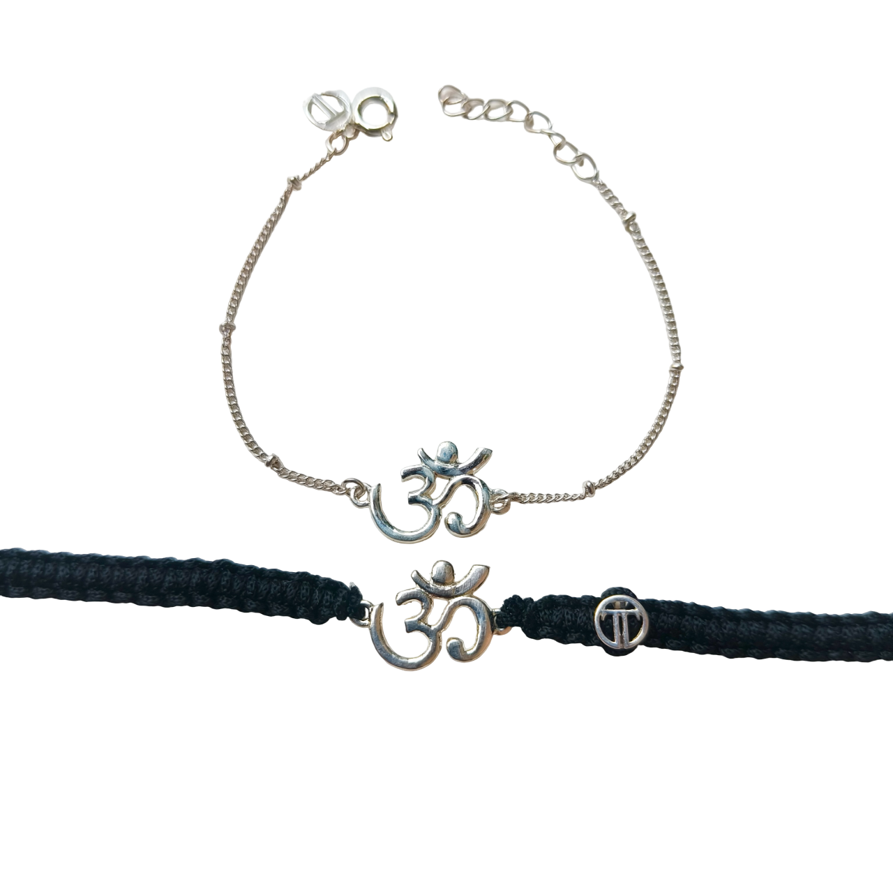 COMBO- Om 92.5 Pure Silver Bracelet