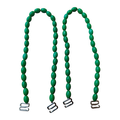 Green Oval Bead Strap