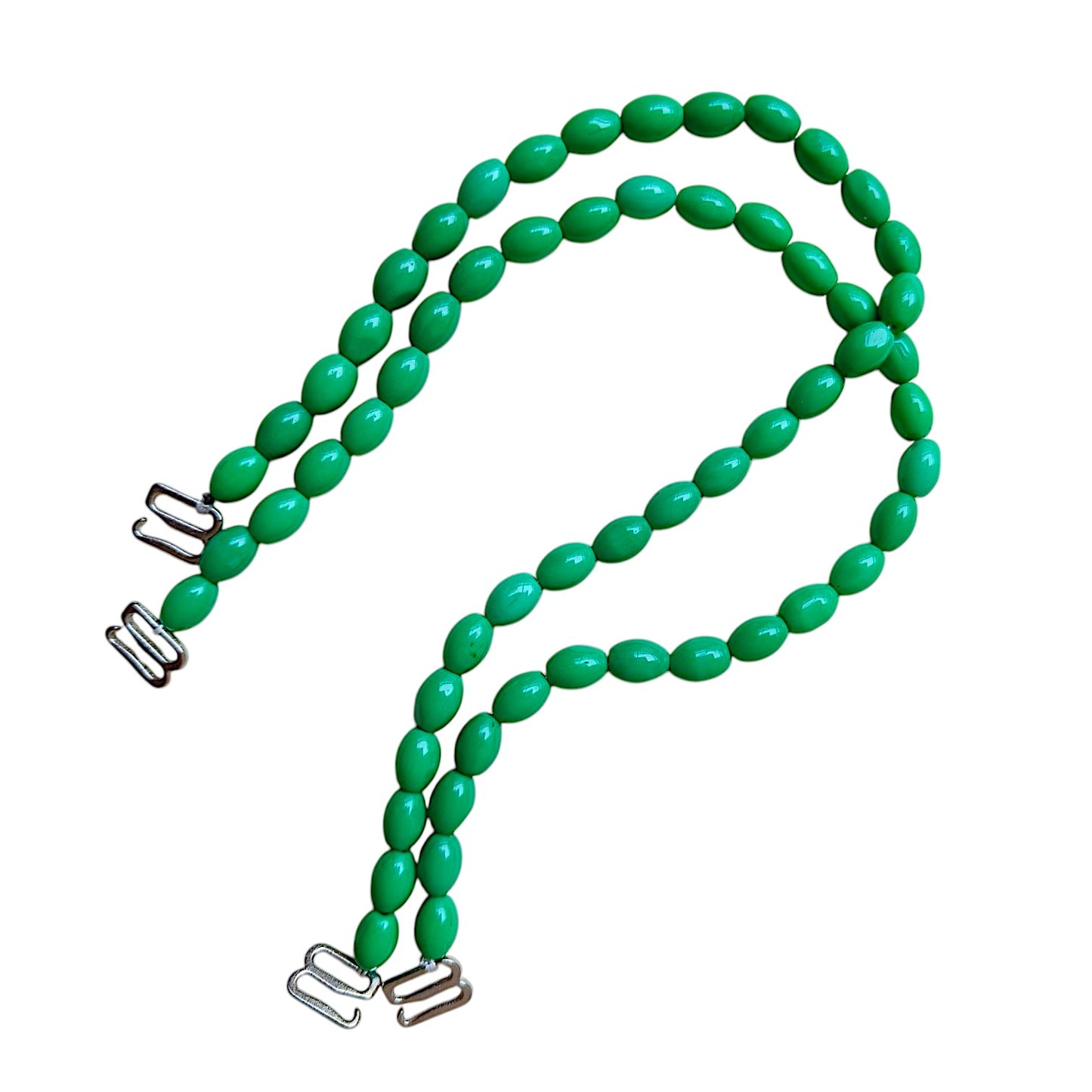 Green Oval Bead Strap