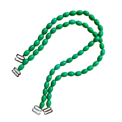 Green Oval Bead Strap
