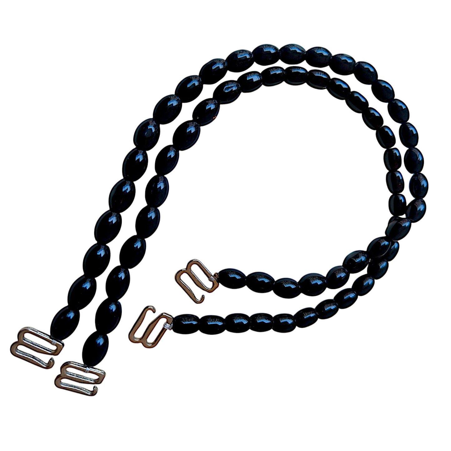 Classic Black Bead Strap